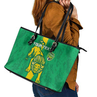 Custom Mauritania Football Leather Tote Bag Go Al-Murabitun