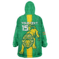 Custom Mauritania Football Wearable Blanket Hoodie Go Al-Murabitun - Wonder Print Shop