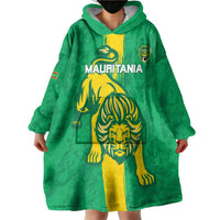 Custom Mauritania Football Wearable Blanket Hoodie Go Al-Murabitun - Wonder Print Shop