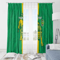 Custom Mauritania Football Window Curtain Go Al-Murabitun - Wonder Print Shop