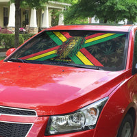 Legend Reggae Marley Football Auto Sun Shade Rasta Lion