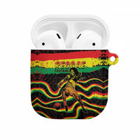 Reggae Legend Bob Football AirPods Case Grunge Style