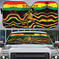 Reggae Legend Bob Football Auto Sun Shade Grunge Style