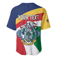 Personalized Seychelles Independence Day Baseball Jersey Coat Of Arms Black Parrot