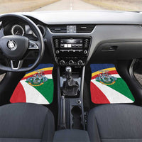 Personalized Seychelles Independence Day Car Mats Coat Of Arms Black Parrot