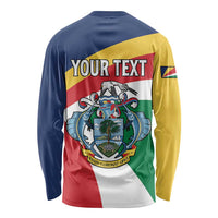 Personalized Seychelles Independence Day Long Sleeve Shirt Coat Of Arms Black Parrot
