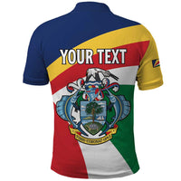 Personalized Seychelles Independence Day Polo Shirt Coat Of Arms Black Parrot