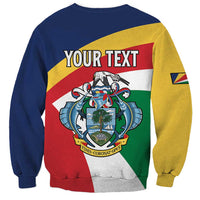 Personalized Seychelles Independence Day Sweatshirt Coat Of Arms Black Parrot