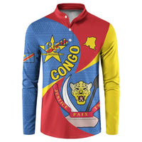 Congo-Kinshasa Button Sweatshirt 65th Anniversary Of Independence