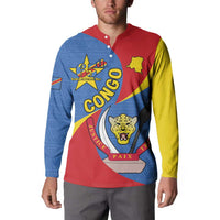 Congo-Kinshasa Button Sweatshirt 65th Anniversary Of Independence