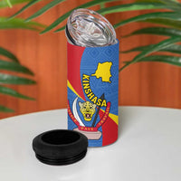 Congo-Kinshasa 4 in 1 Can Cooler Tumbler 65th Anniversary Of Independence