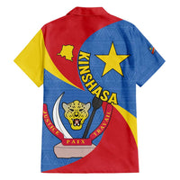 Congo-Kinshasa Family Matching Off Shoulder Short Dress and Hawaiian Shirt 65th Anniversary Of Independence