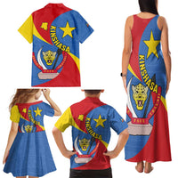 Congo-Kinshasa Family Matching Tank Maxi Dress and Hawaiian Shirt 65th Anniversary Of Independence