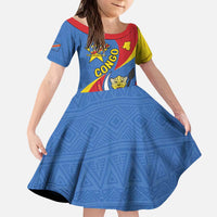 Congo-Kinshasa Kid Short Sleeve Dress 65th Anniversary Of Independence