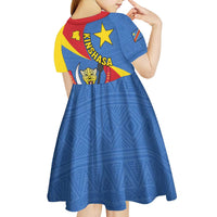 Congo-Kinshasa Kid Short Sleeve Dress 65th Anniversary Of Independence