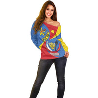 Congo-Kinshasa Off Shoulder Sweater 65th Anniversary Of Independence