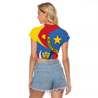 Congo-Kinshasa Raglan Cropped T Shirt 65th Anniversary Of Independence