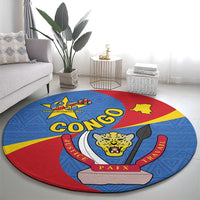 Congo-Kinshasa Round Carpet 65th Anniversary Of Independence