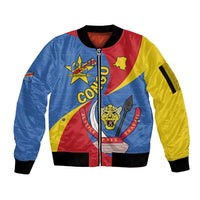 Congo-Kinshasa Sleeve Zip Bomber Jacket 65th Anniversary Of Independence