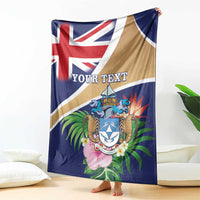 Personalized Tristan da Cunha Blanket Coat Of Arms - Flag Style