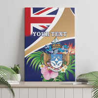 Personalized Tristan da Cunha Canvas Wall Art Coat Of Arms - Flag Style