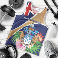 Personalized Tristan da Cunha Men Tank Top Coat Of Arms - Flag Style