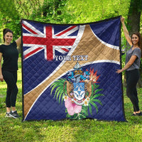Personalized Tristan da Cunha Quilt Coat Of Arms - Flag Style