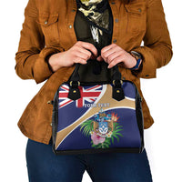 Personalized Tristan da Cunha Shoulder Handbag Coat Of Arms - Flag Style