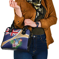 Personalized Tristan da Cunha Shoulder Handbag Coat Of Arms - Flag Style