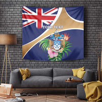 Personalized Tristan da Cunha Tapestry Coat Of Arms - Flag Style