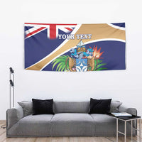 Personalized Tristan da Cunha Tapestry Coat Of Arms - Flag Style