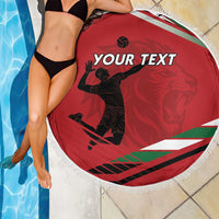 Custom Kenya Volleyball Beach Blanket We Are Champions