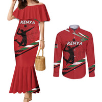 Custom Kenya Volleyball Couples Matching Mermaid Dress and Long Sleeve Button Shirt We Are Champions