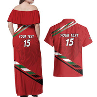 Custom Kenya Volleyball Couples Matching Off Shoulder Maxi Dress and Hawaiian Shirt We Are Champions