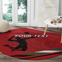 Custom Kenya Volleyball Round Carpet We Are Champions