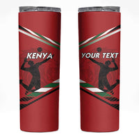 Custom Kenya Volleyball Skinny Tumbler We Are Champions