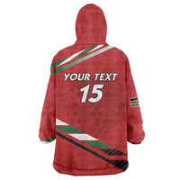 Custom Kenya Volleyball Wearable Blanket Hoodie We Are Champions