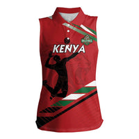 Custom Kenya Volleyball Women Sleeveless Polo Shirt We Are Champions