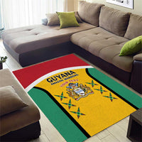 Custom Guyana Cricket Area Rug Come On Amazon Warriors
