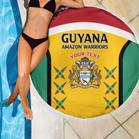 Custom Guyana Cricket Beach Blanket Come On Amazon Warriors