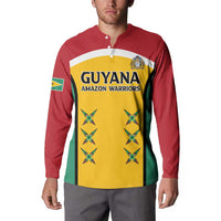 Custom Guyana Cricket Button Sweatshirt Come On Amazon Warriors