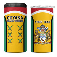 Custom Guyana Cricket 4 in 1 Can Cooler Tumbler Come On Amazon Warriors