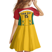 Custom Guyana Cricket Family Matching Puletasi and Hawaiian Shirt Come On Amazon Warriors