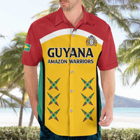 Custom Guyana Cricket Hawaiian Shirt Come On Amazon Warriors