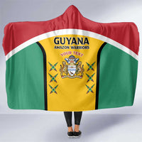 Custom Guyana Cricket Hooded Blanket Come On Amazon Warriors