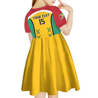 Custom Guyana Cricket Kid Short Sleeve Dress Come On Amazon Warriors
