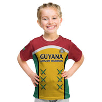 Custom Guyana Cricket Kid T Shirt Come On Amazon Warriors