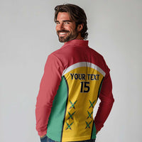 Custom Guyana Cricket Long Sleeve Polo Shirt Come On Amazon Warriors