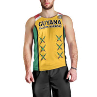 Custom Guyana Cricket Men Tank Top Come On Amazon Warriors