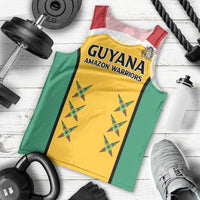 Custom Guyana Cricket Men Tank Top Come On Amazon Warriors